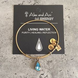 Alex and Ani gold living water bracelet